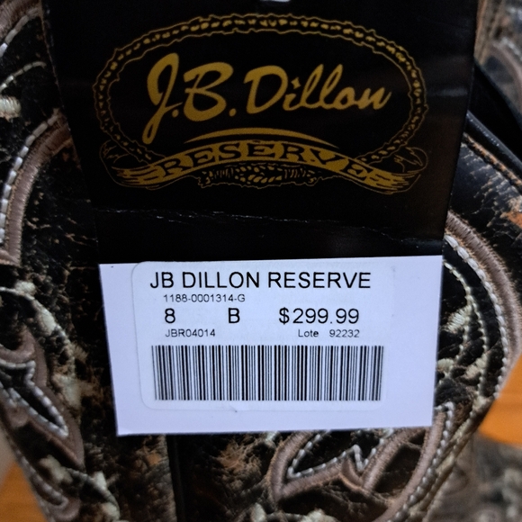 JB Dillion NWB Size 8 Cowgirl Boots - Picture 4 of 15